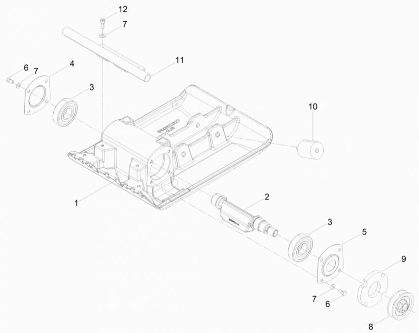 Wacker Neuson VP1135AW Baseplate & Excitor | Wacker VP1135AW Vibration ...